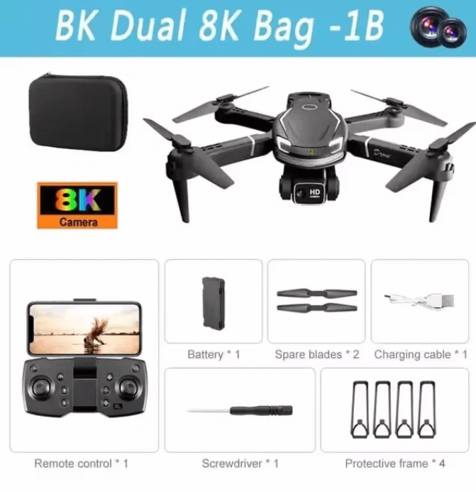 Kompakt Drone med 8K Kamera og GPS