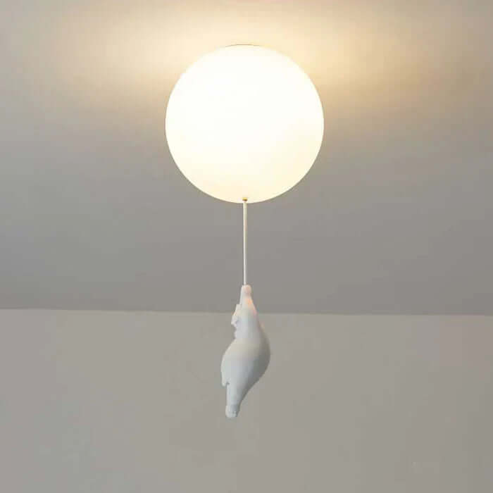Børn Væglampe med Bjørn og Ballon