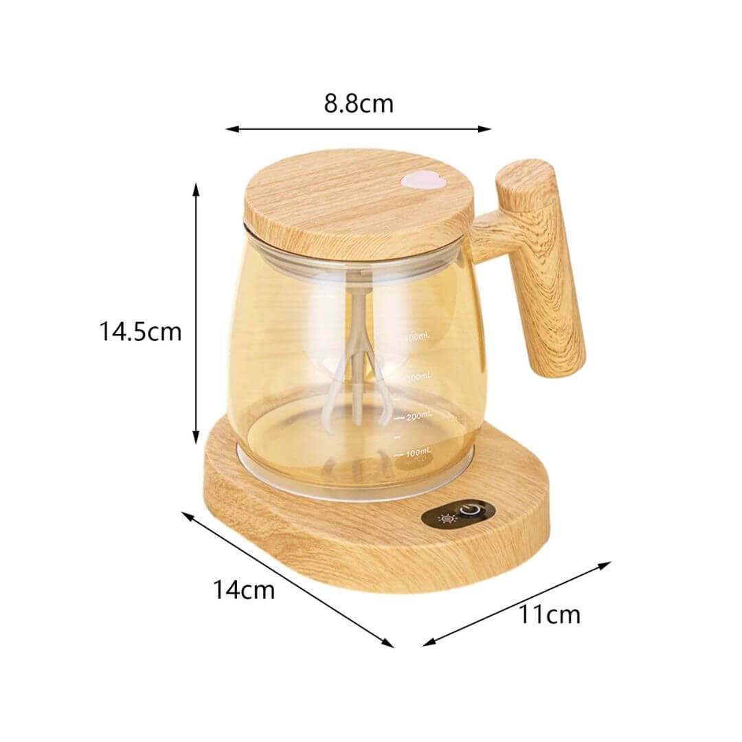 Håndmixer Kop af Træ - 2-i-1 Smoothie Blender