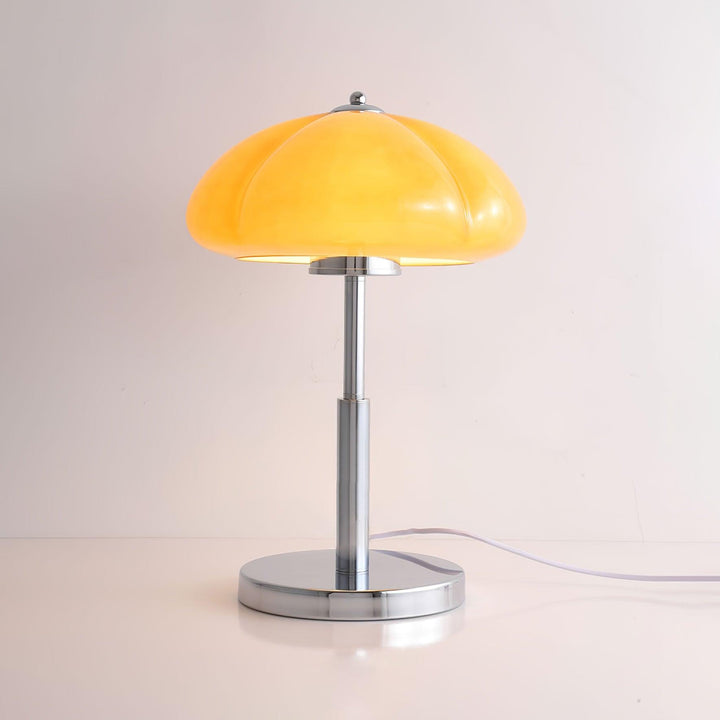 Svamp Design Bordlampe Glas Ravfarvet