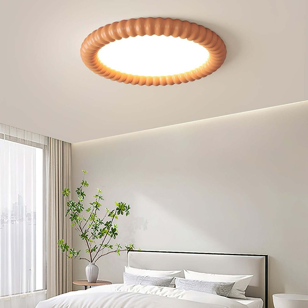 LED Loftloftslampe med bølge-design