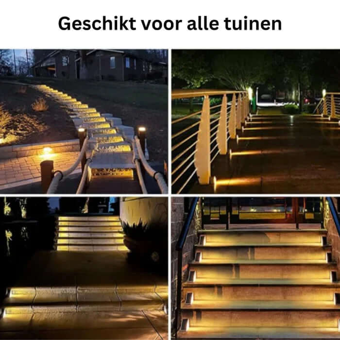 LED Solar Trappelys Udendørs Belysning