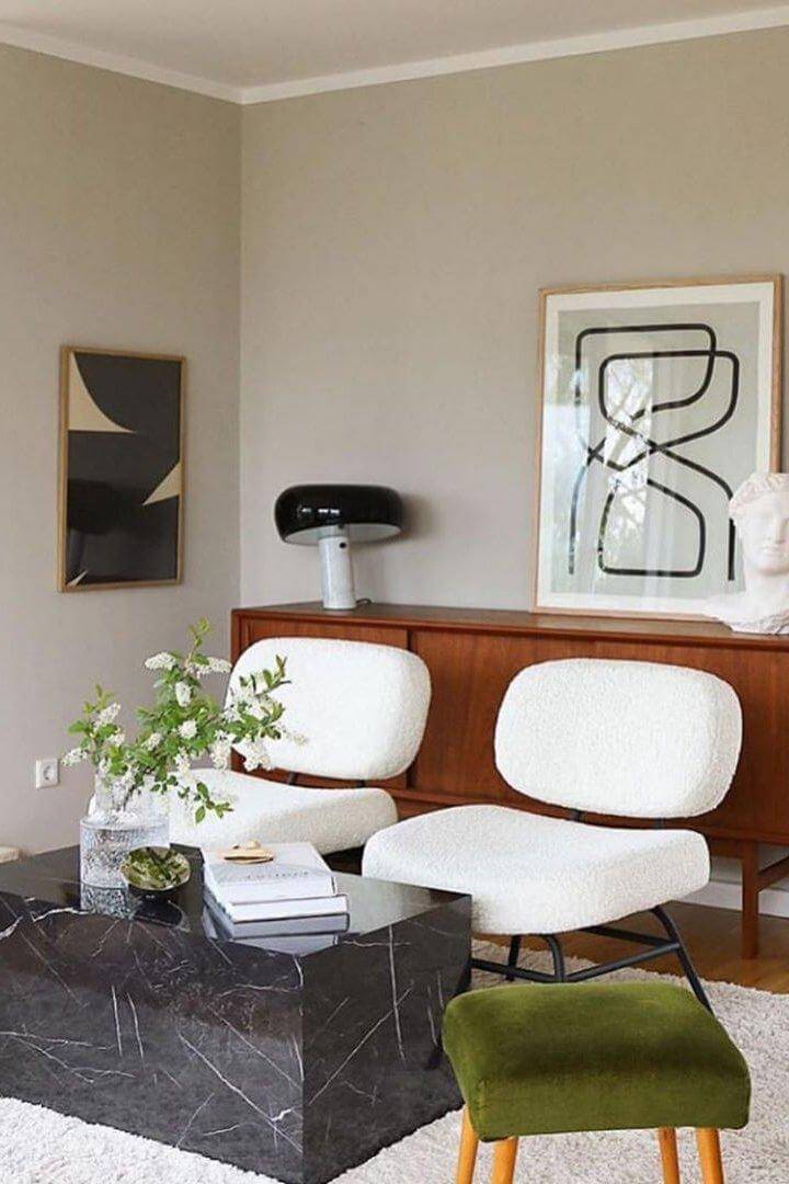 Designer Bordlampe i Marmor