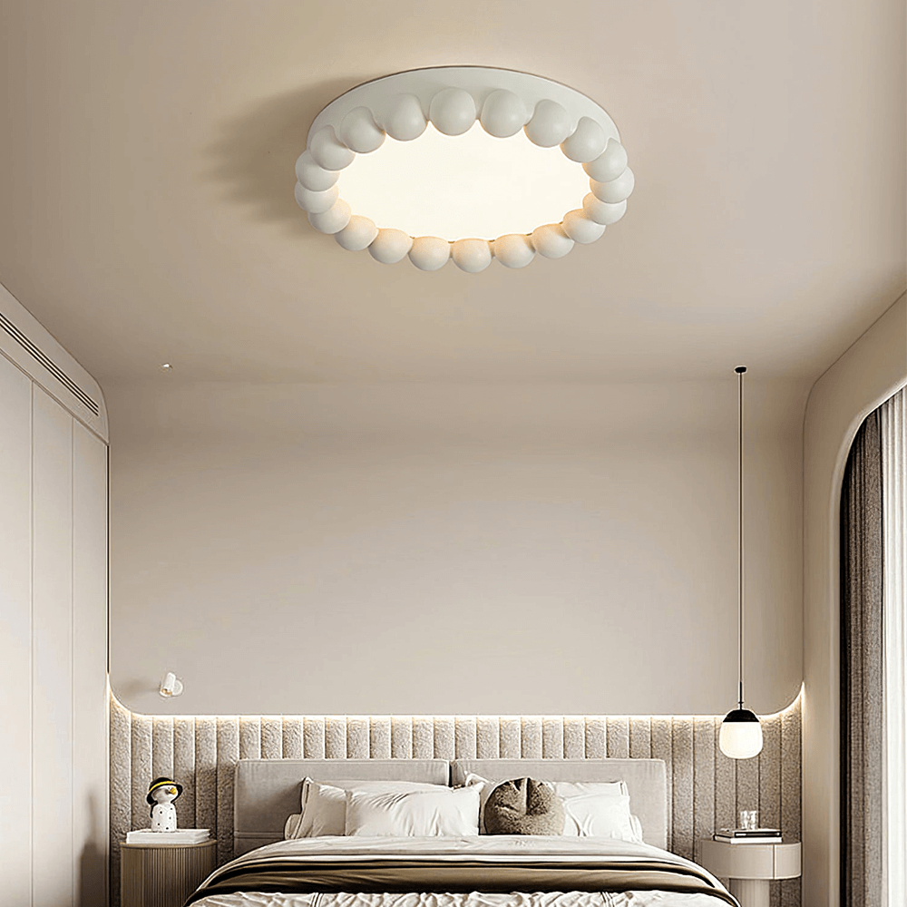 Moderne loftslampe i harpiks og akryl