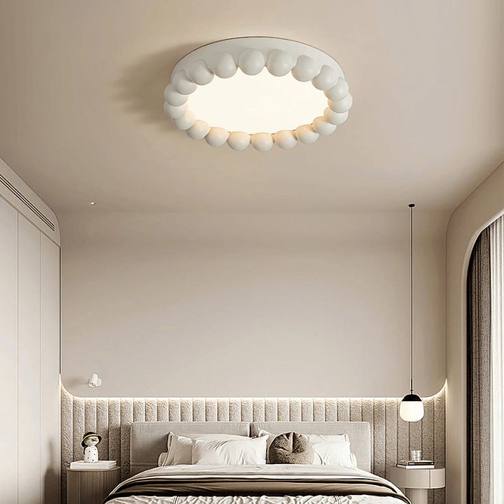 Moderne loftslampe i harpiks og akryl
