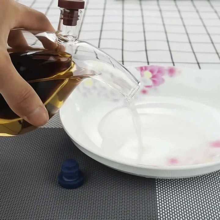 Glas-olie- og eddike dispenser