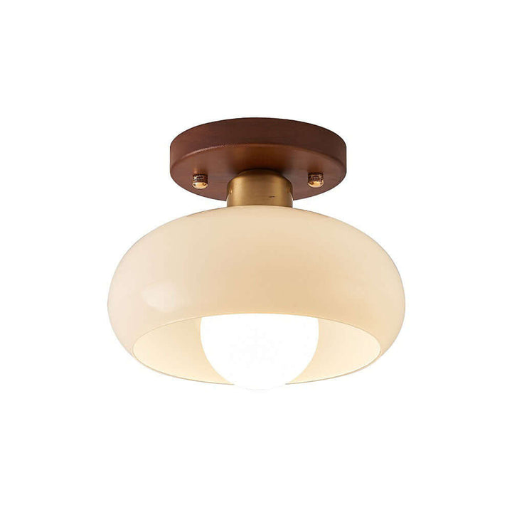 Vintage Hvid Lille Loftslampe til Entré