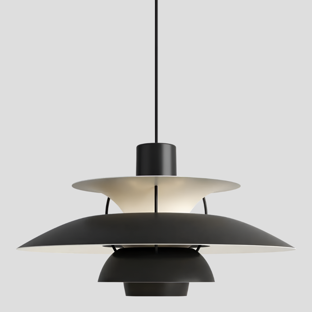Moderne, stilren LED-loftlampe i hvid aluminium/akryl. Leverer varmt, dæmpbart lys, perfekt til hygge.