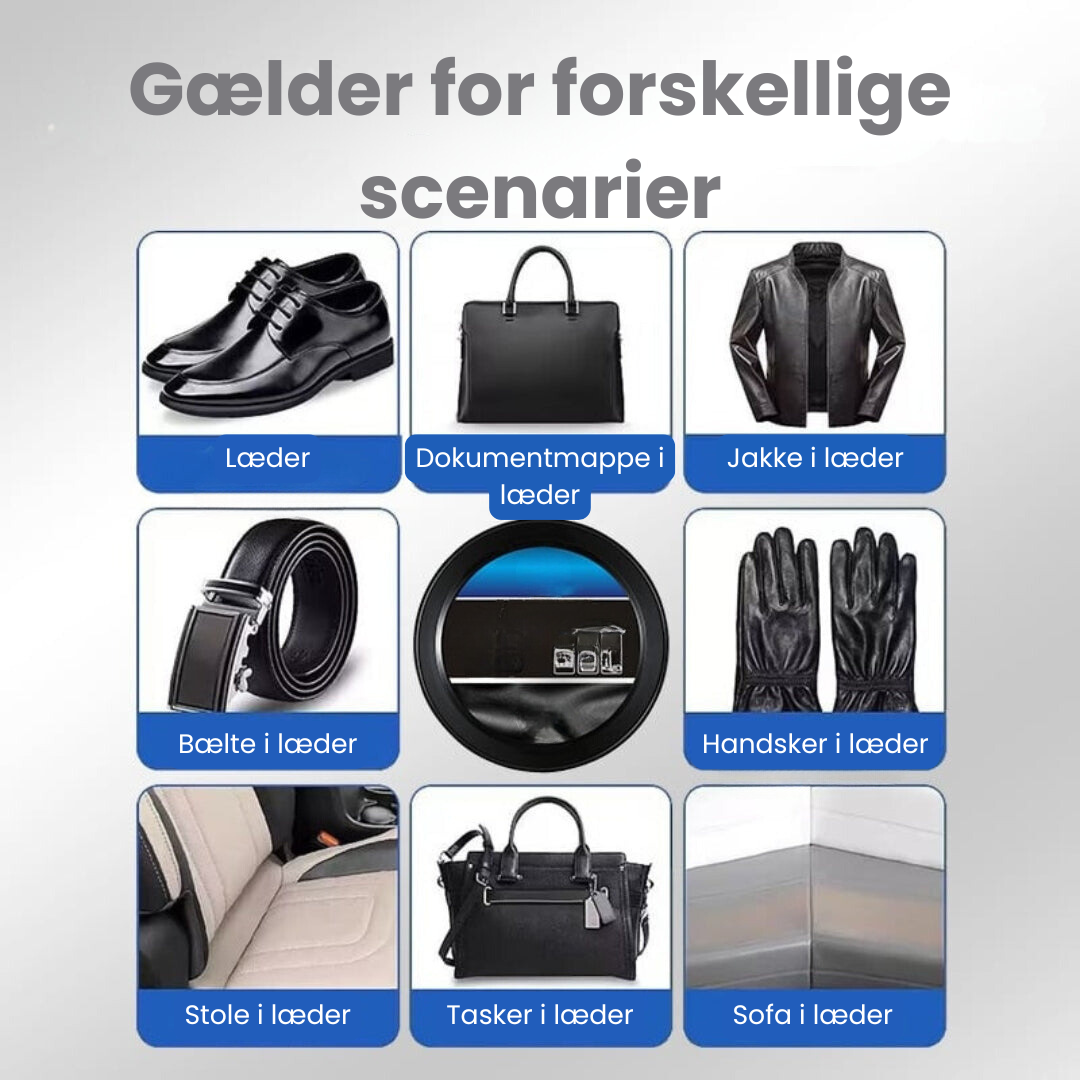 Forny gamle lædermøbler og plastikoverflader. Restaureringscremen giver en frisk glans og stærk beskyttelse.