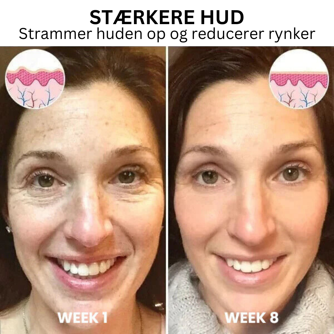 Daglig hudpleje serum for langvarig reduktion af rynker og forbedret hudelasticitet.
