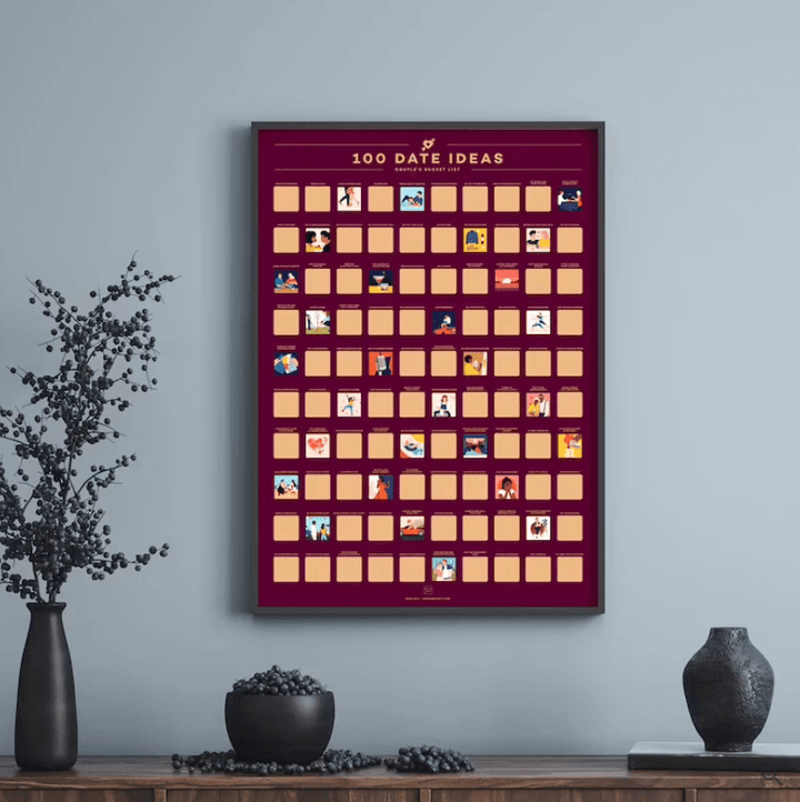 Partnerekalender: 100 Skrab-af Date Idéer