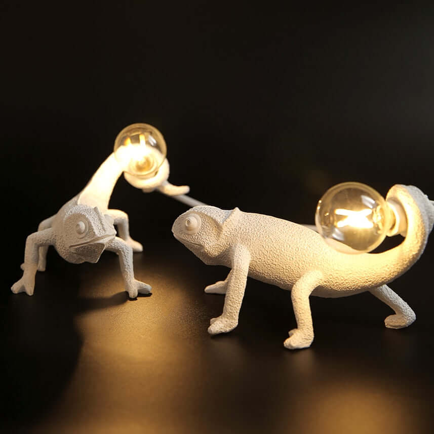 Dekorativ firben bordlampe i harpiks