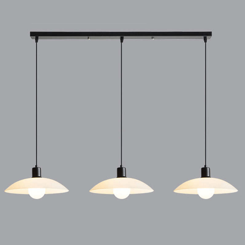 Minimalistisk Pendellampe i Hvidglas