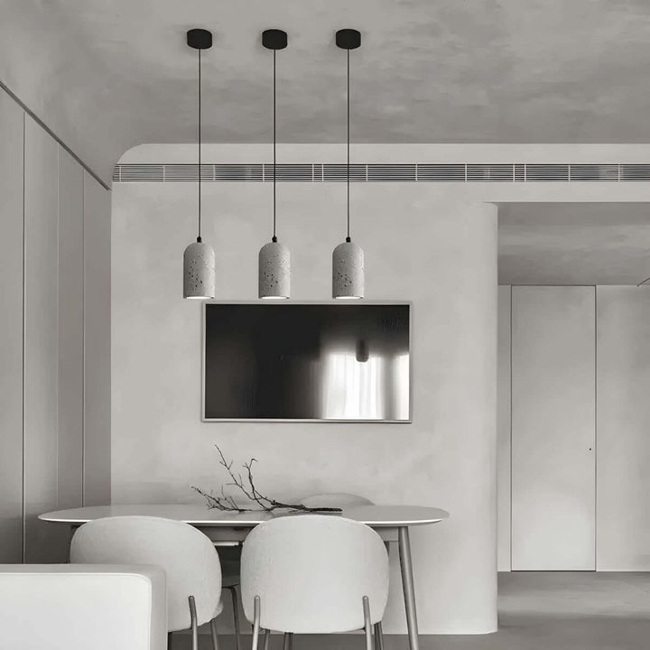Minimalistisk beton pendellampe til stuen