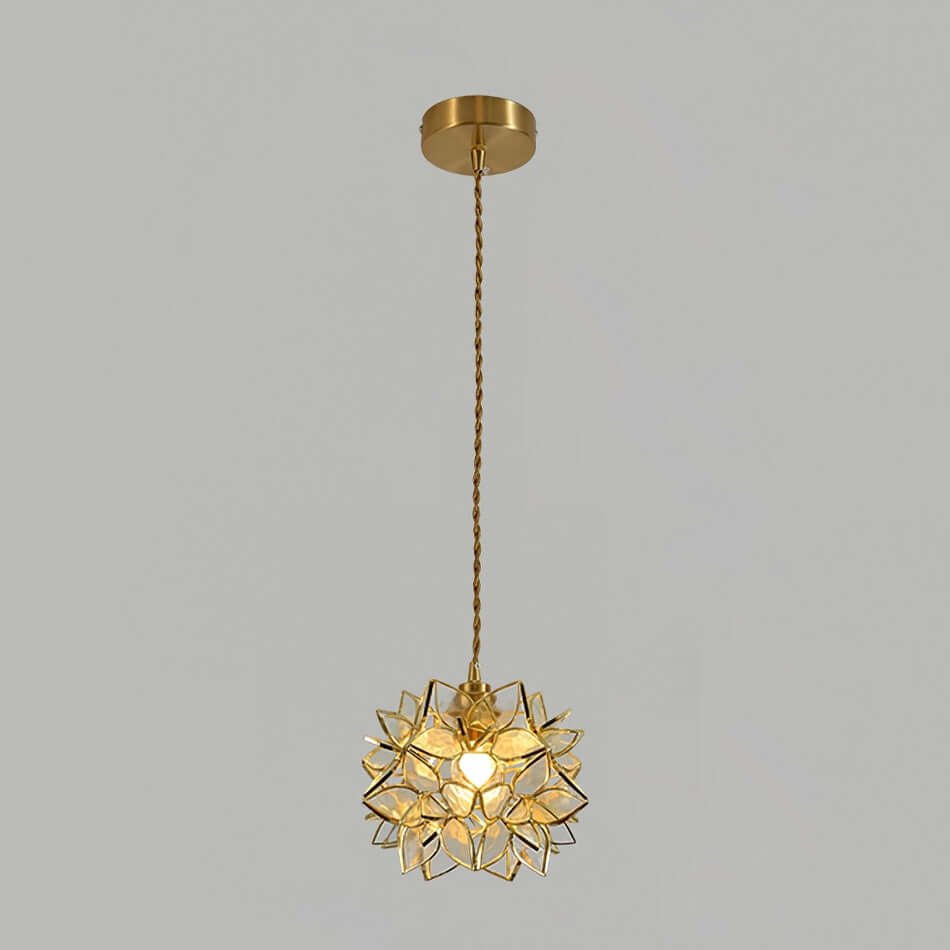 Håndlavet Kapiz Skal Loftslampe