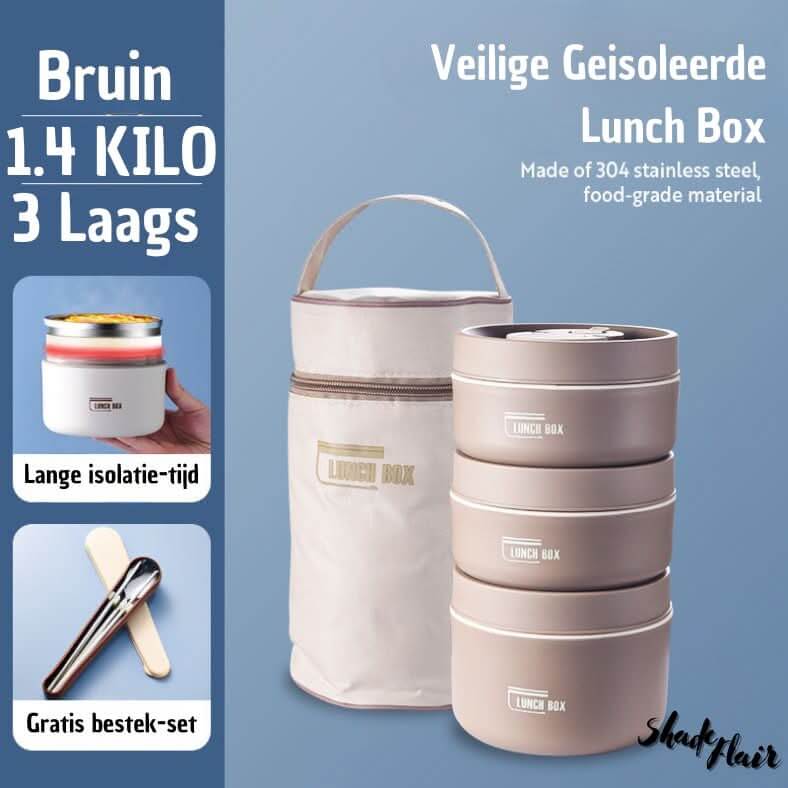 Isoleret madkassesæt i rustfrit stål - LunchMate
