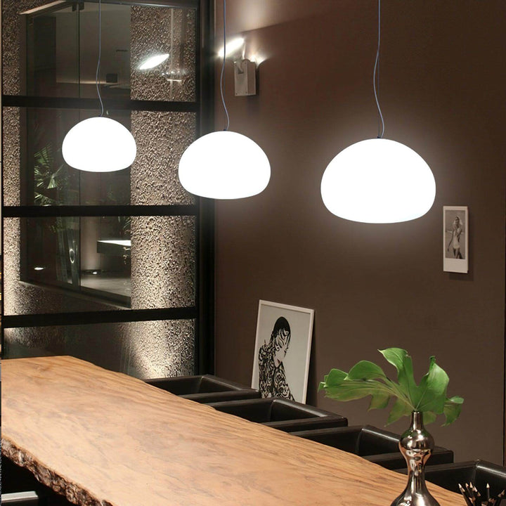 Moderne glas pendellampe til hyggelig belysning