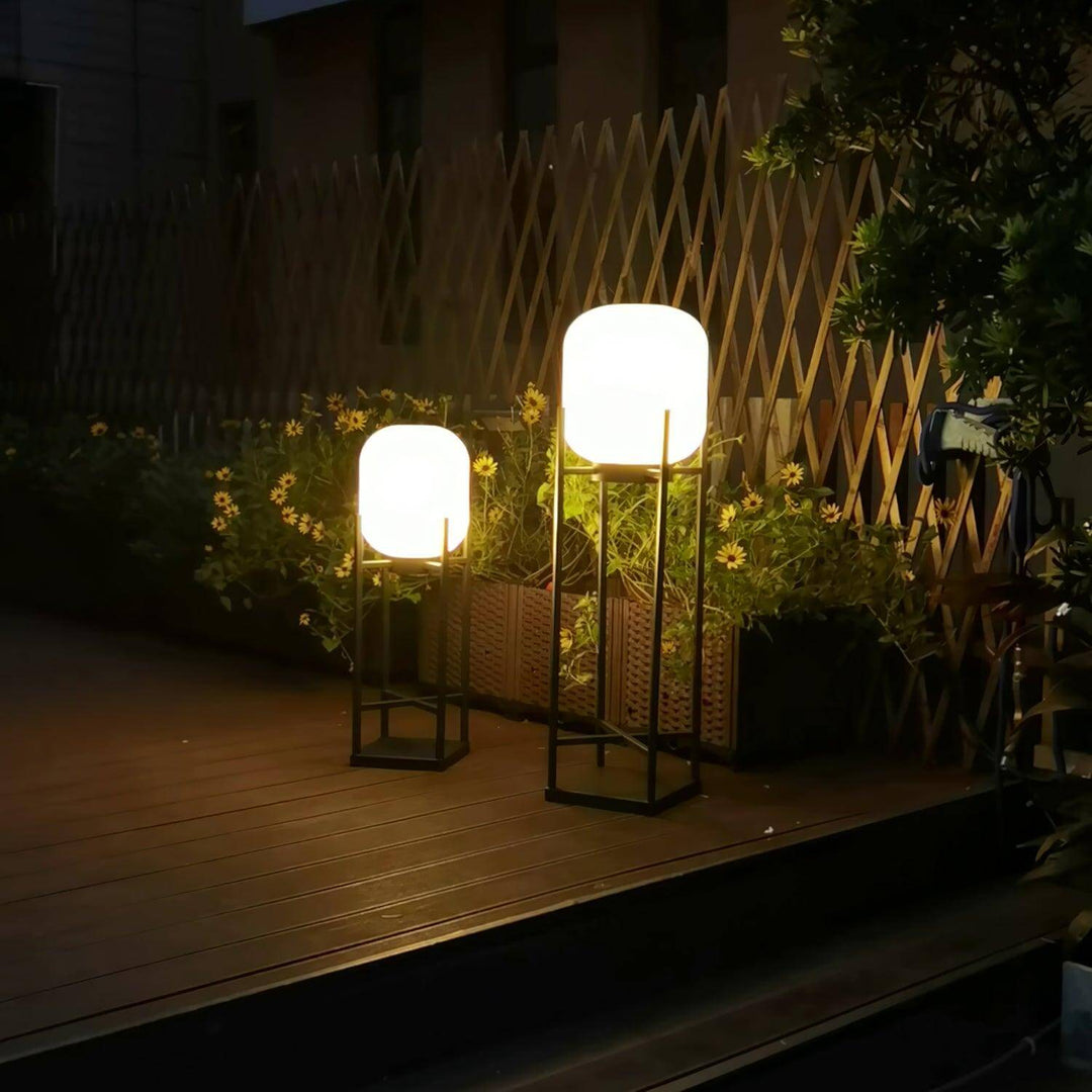 Solar Gulvlampe Udendørs Have Lanterne