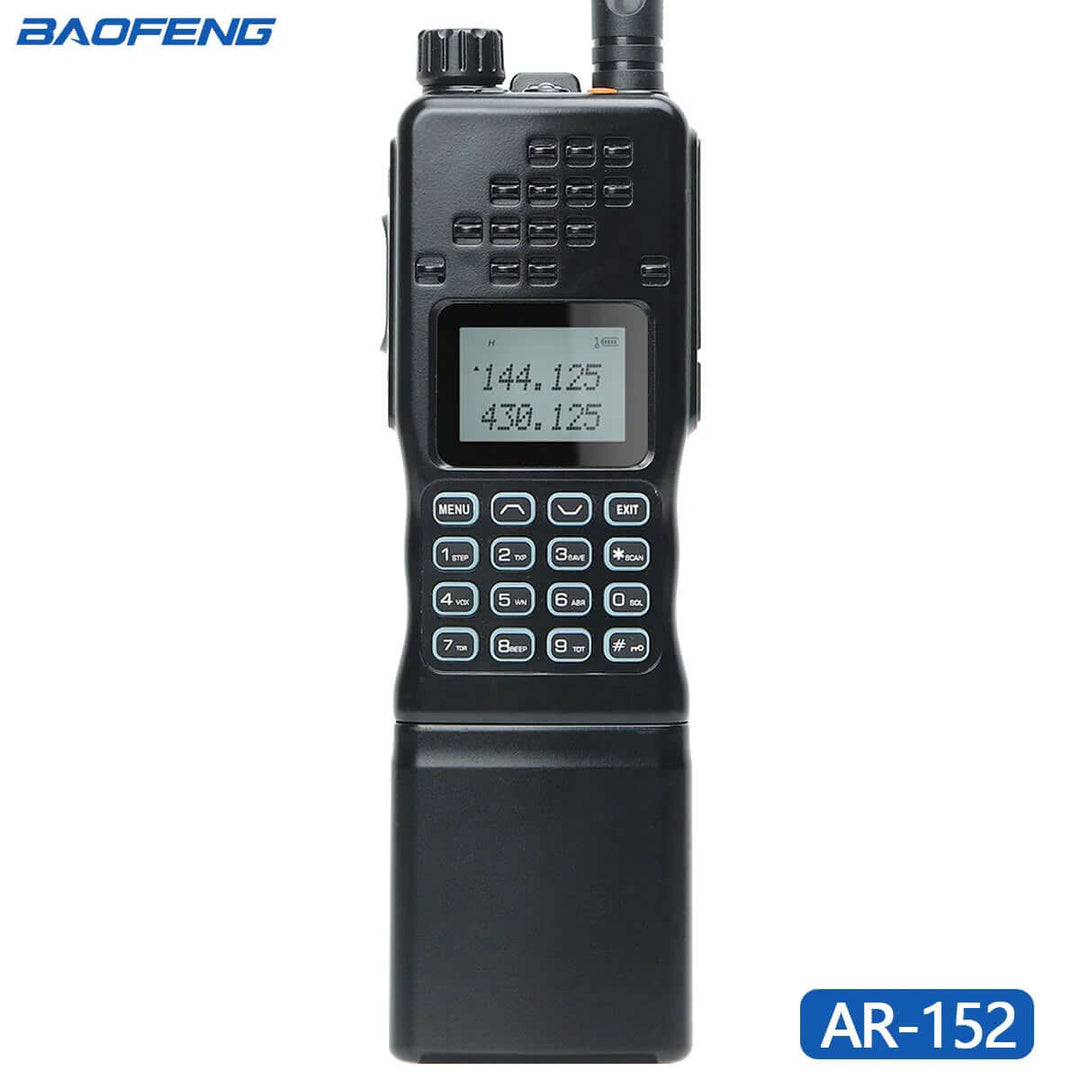 Kompakt Dualband Walkie-Talkie med LCD-Display