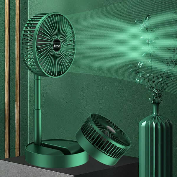 Bærbar foldbar ventilator med 3 hastigheder