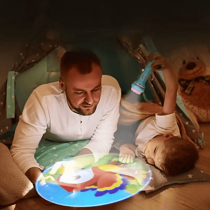 Projektor lommelygte til børn - 32 dias