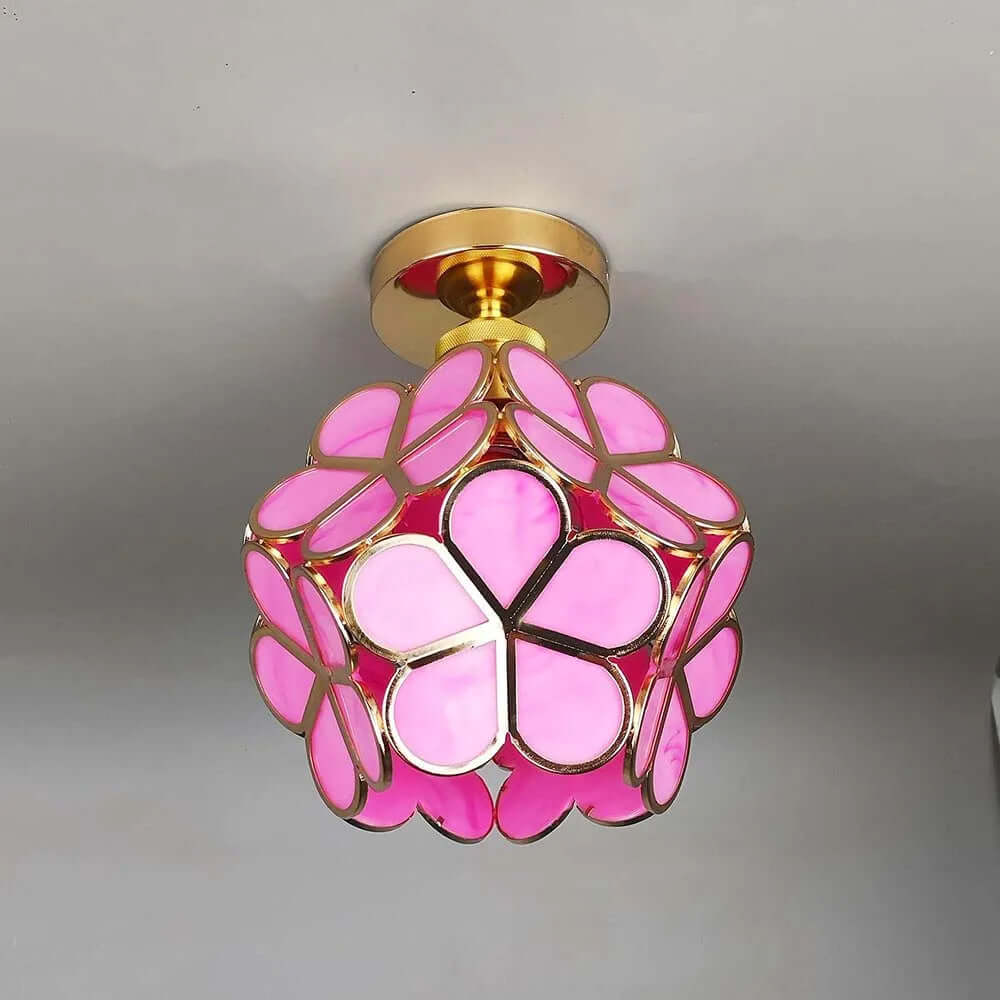 Loft Home Blomster Design Glas Loftlampe