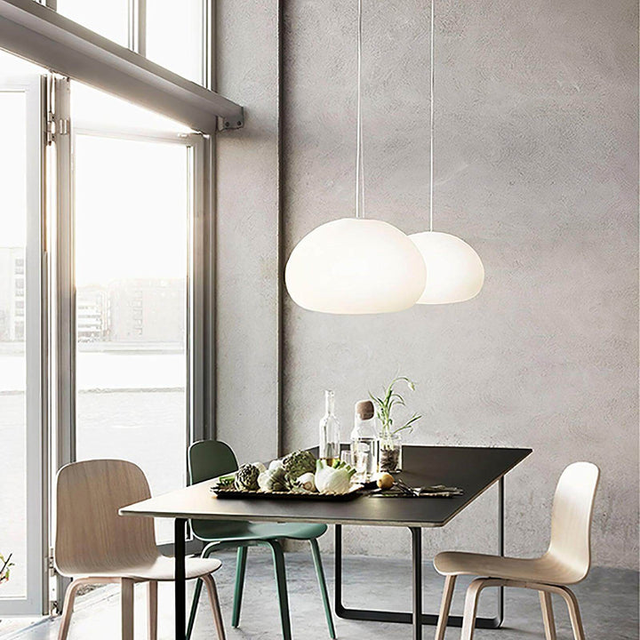 Moderne glas pendellampe til hyggelig belysning