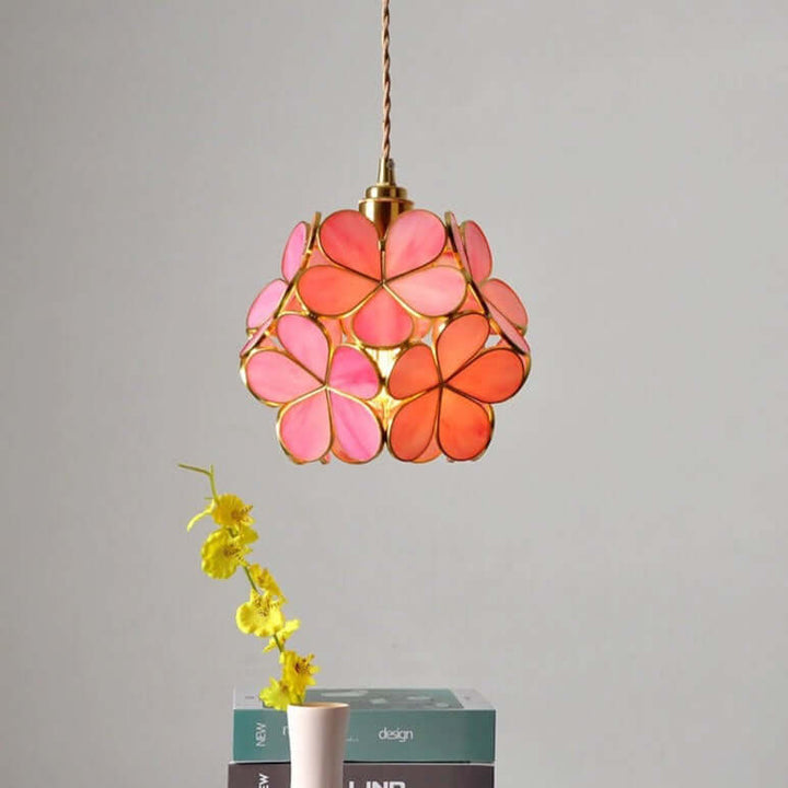 Moderne Nordisk Glas Blomsterpendel Lys