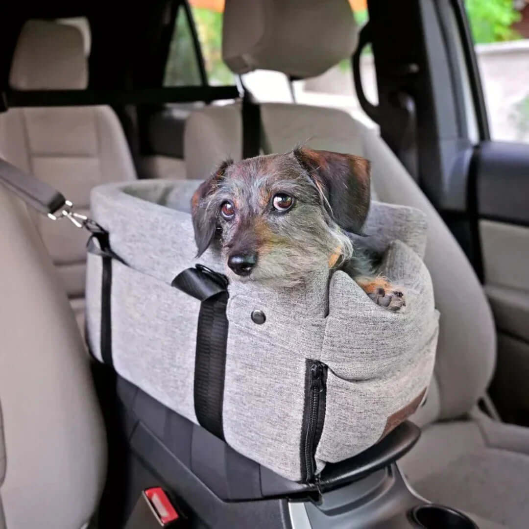 Hundebilsæde for små hunde op til 11 kg