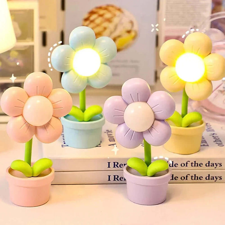 LED Blomster Bordlampe - Stemningslys Dekolampe