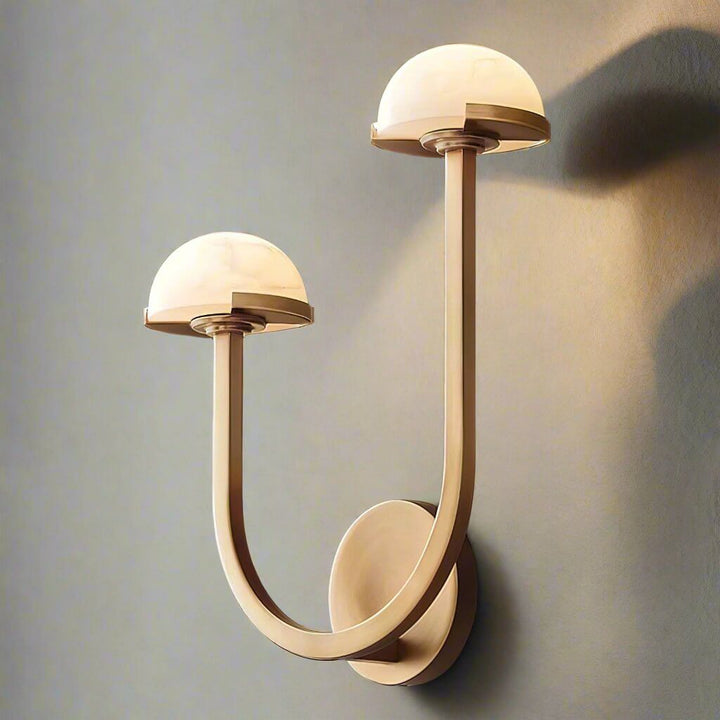 Svamp alabast væglampe, moderne design
