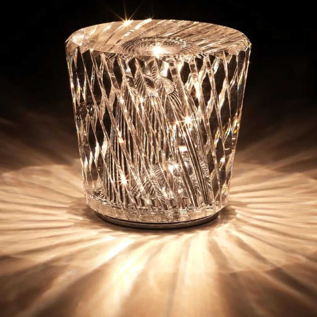 Elegant LED Krystal Diamant Bordlampe