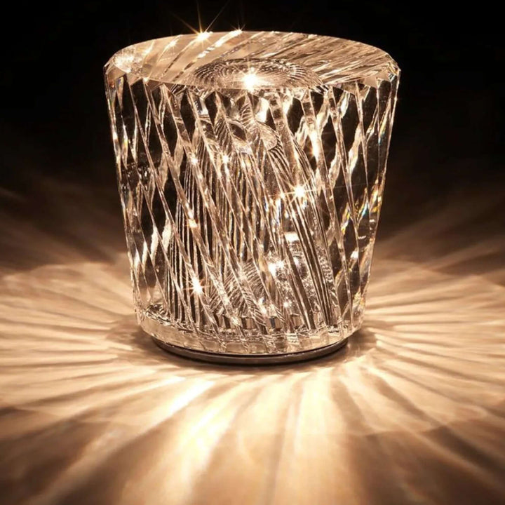 Elegant LED Krystal Diamant Bordlampe