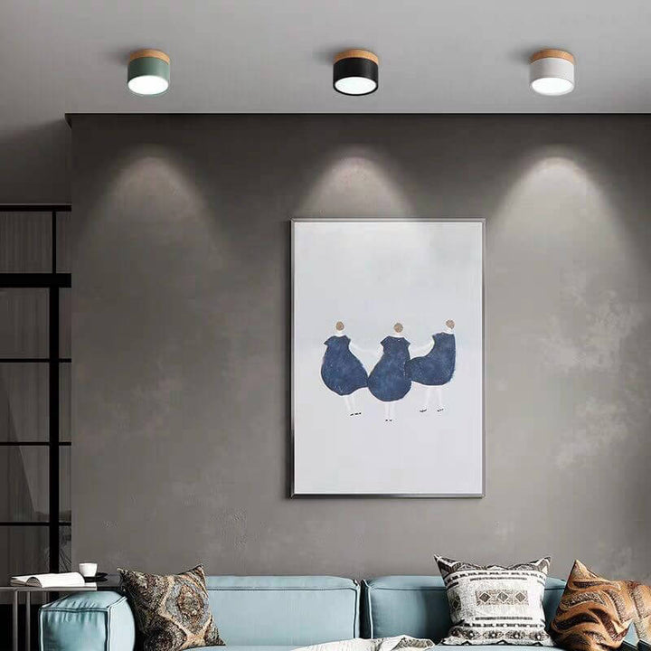 Moderne LED Loftslys i Morandi Stil