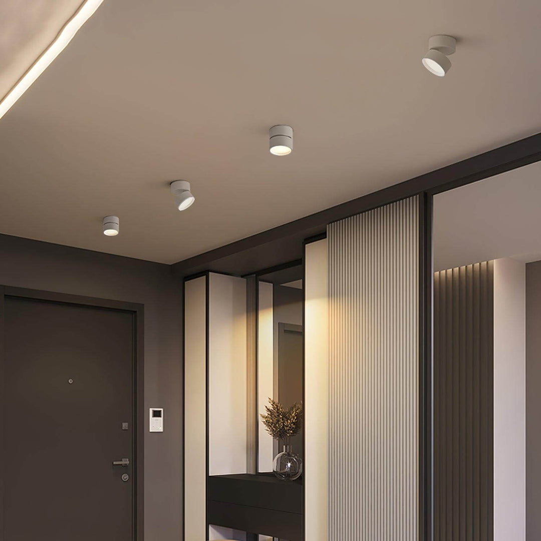Drejelig LED Loftlampe - Varm Hvid