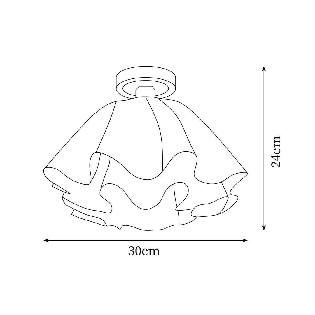 Moderne loft kobberloftslampe