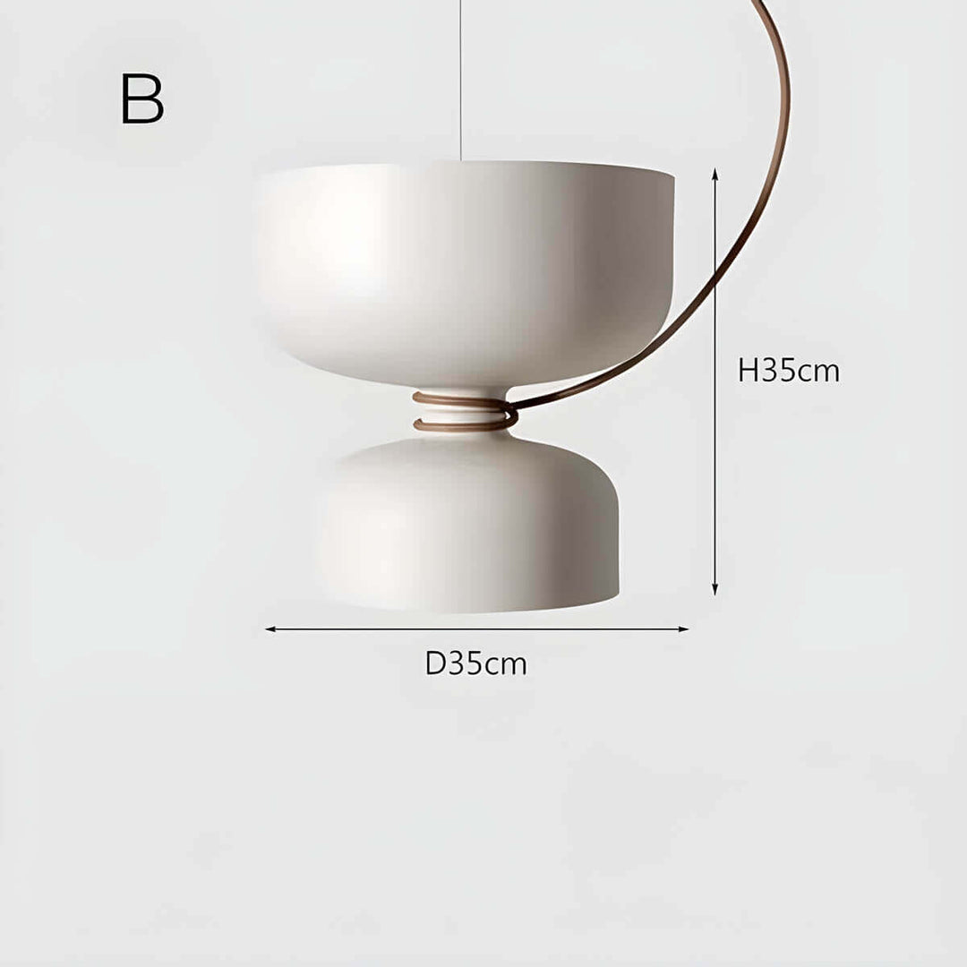 Geometrisk LED Pendellampe i Moderne Design