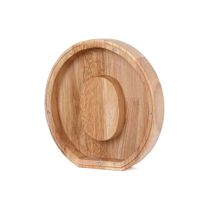 Træ sparegris med vindue - Alfabetdesign