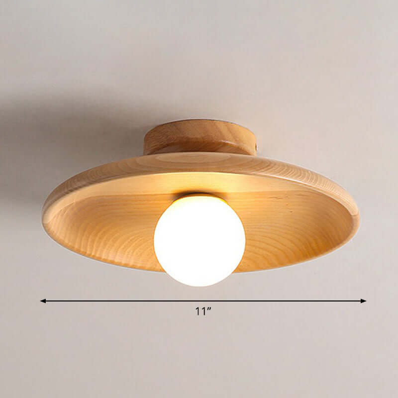 Moderne flad skål-loftlampe til hjemmet