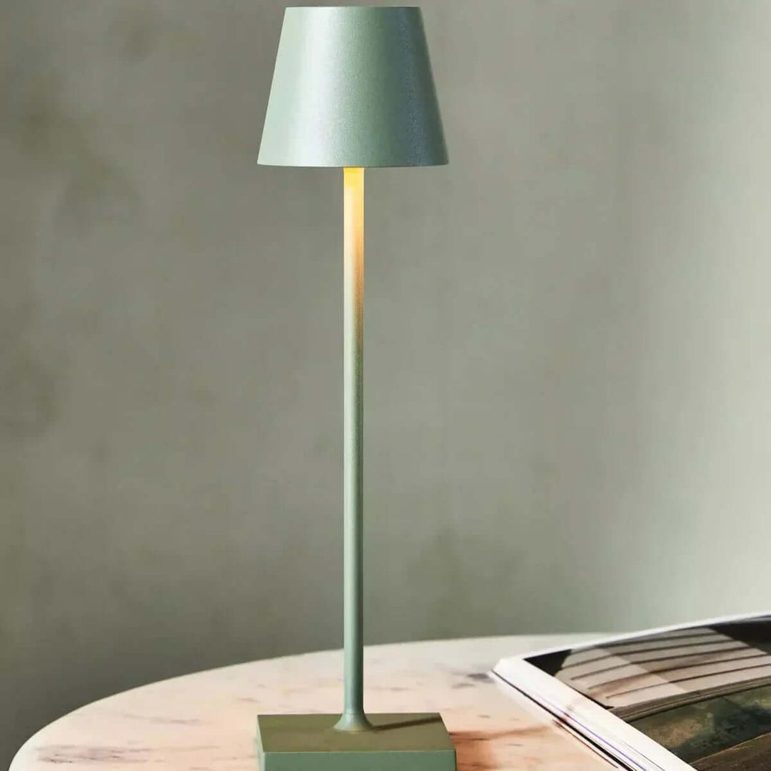 Dæmpbar LED Bordlampe, 38cm, Genopladelig & Touch