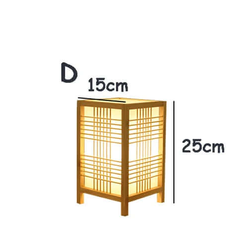 Japansk Bambus Bordlampe for Zen Indretning
