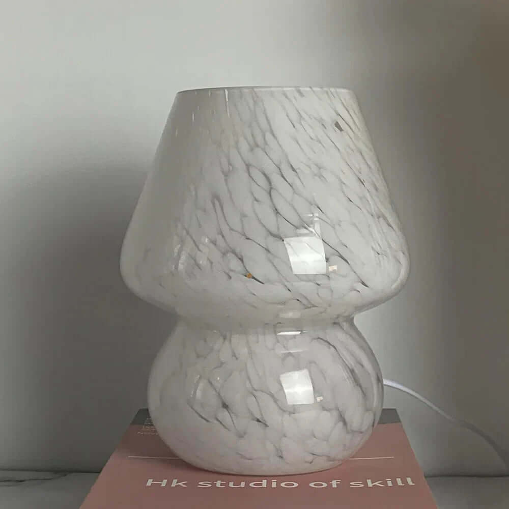 Dekorativ glas svampelampe