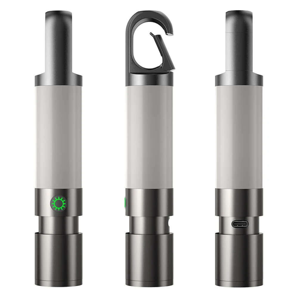 LED-lommelygte, 1000 lumen, 4 tilstande, USB-C
