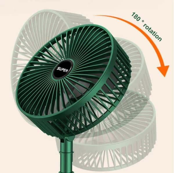 Bærbar foldbar ventilator med 3 hastigheder