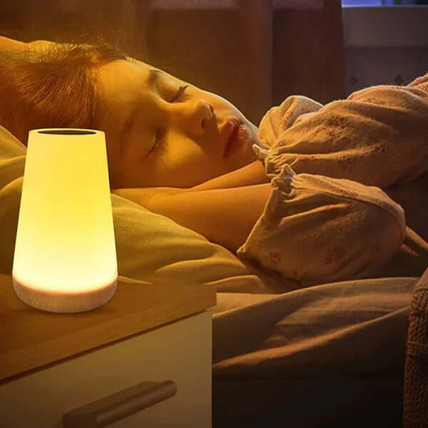 LED Touch Natlys: Dæmpbar stemningslampe