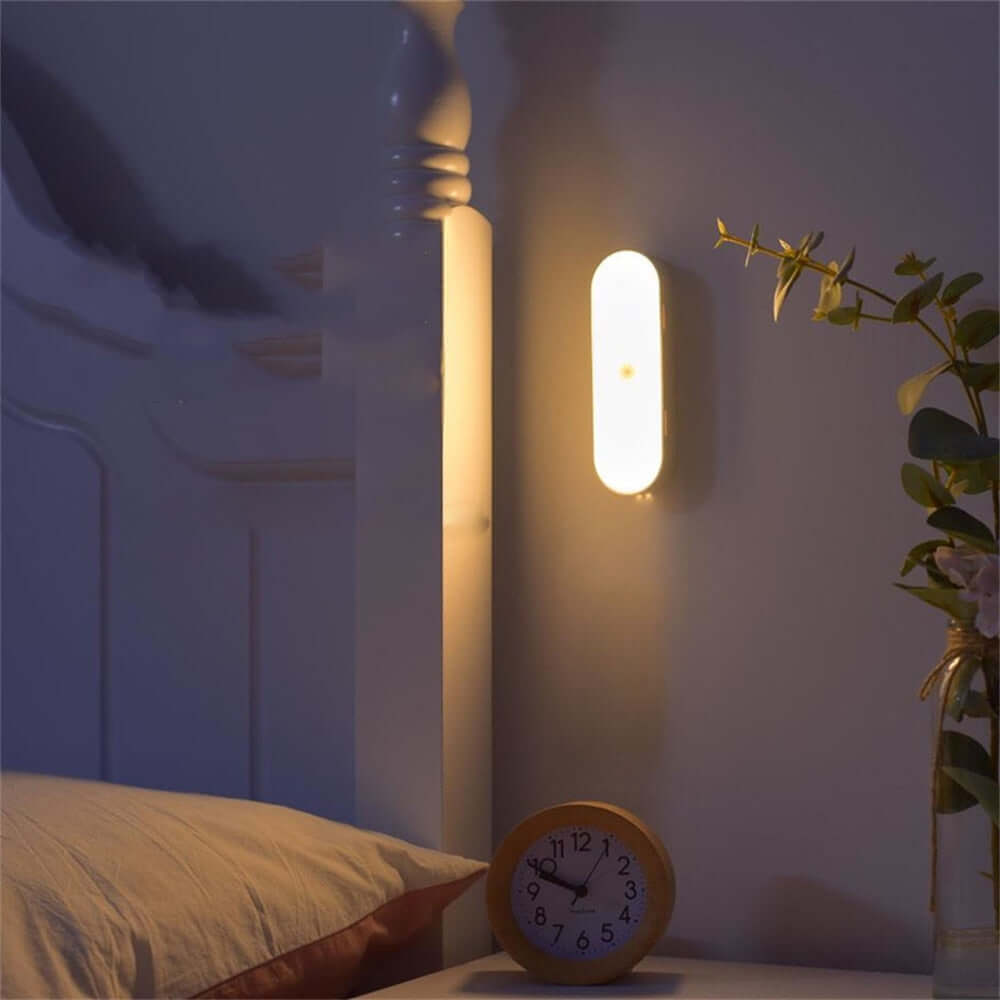 LED Væglampe med Bevægelsessensor og USB-Opladning