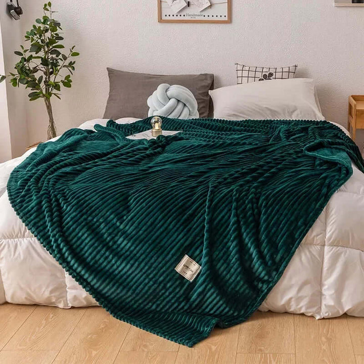 Hyggelig flannel efterårstæppe til varme nætter