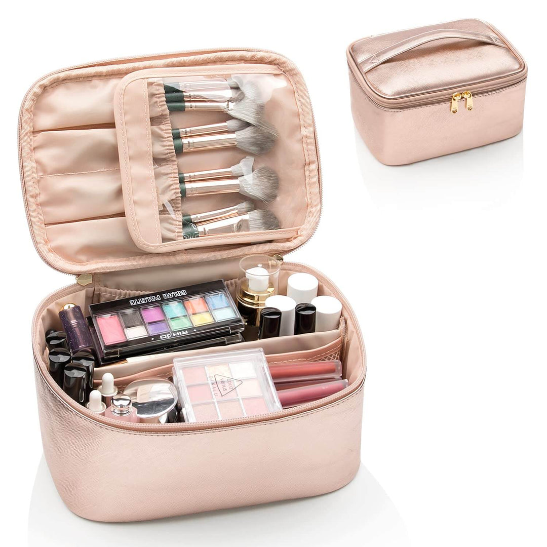 Rejse Make-up Organizer med justerbare rum