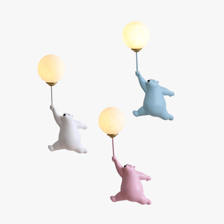 LED-væglampe med bjørnedesign til børneværelset