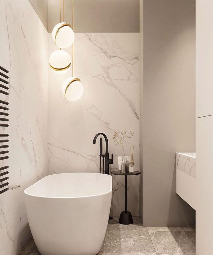 Måneformet Pendellampe i Moderne Design